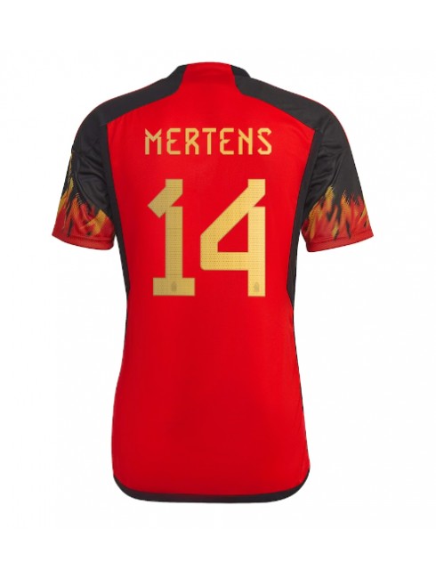 Moški Nogometna dresi replika Belgija Dries Mertens #14 Domači SP 2022 Kratek rokav